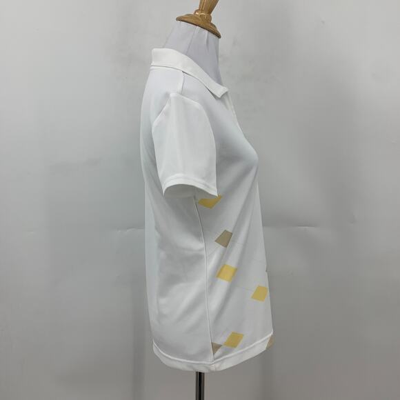 Izod Polo Shirt Womens XS Extra Small White Cool FX Short Sleeve Golf XFG Zip - Picture 4 of 11